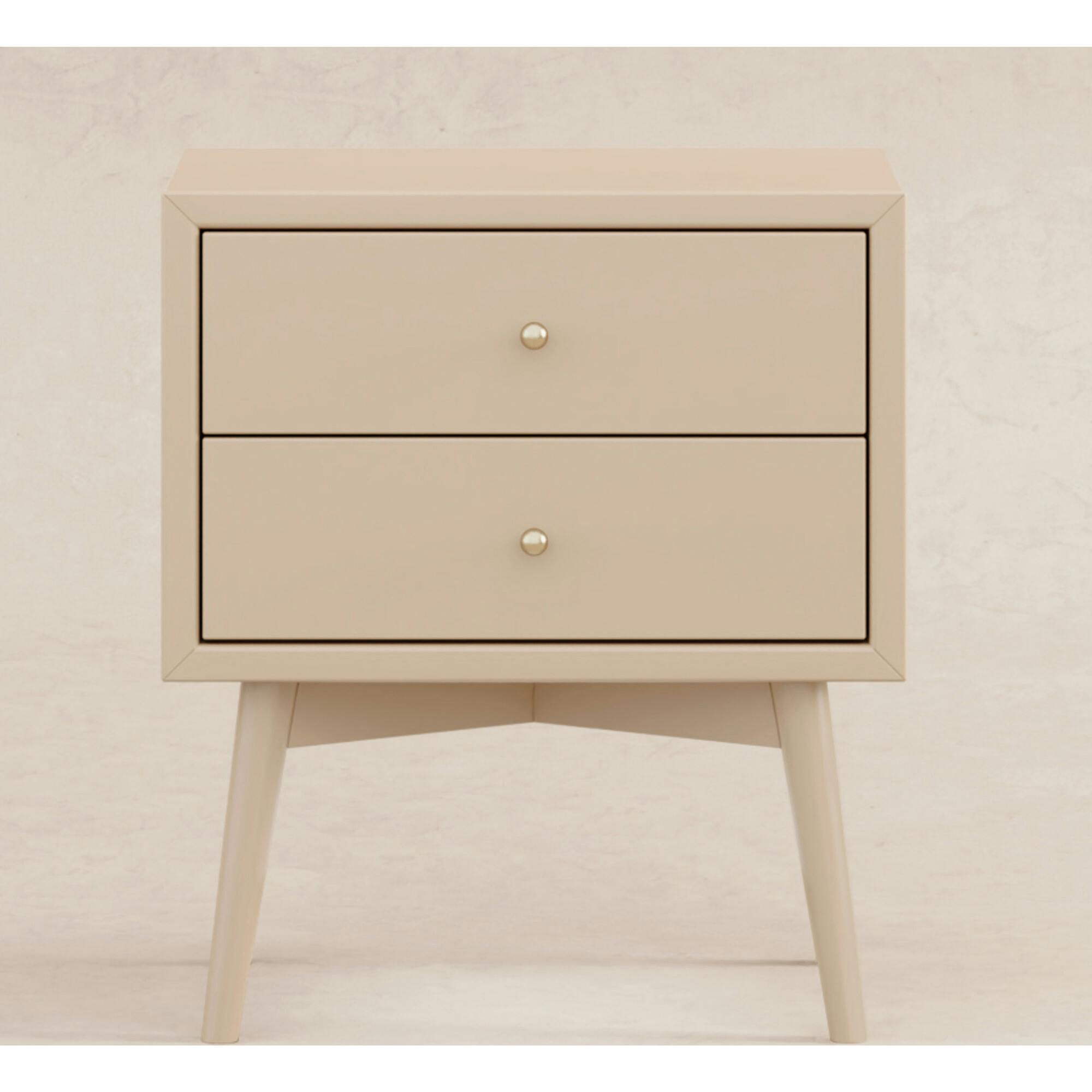 Palma Assembled Nightstand in Taupe