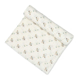 Avery Poppy 100% Organic Cotton Muslin Swaddle Blanket