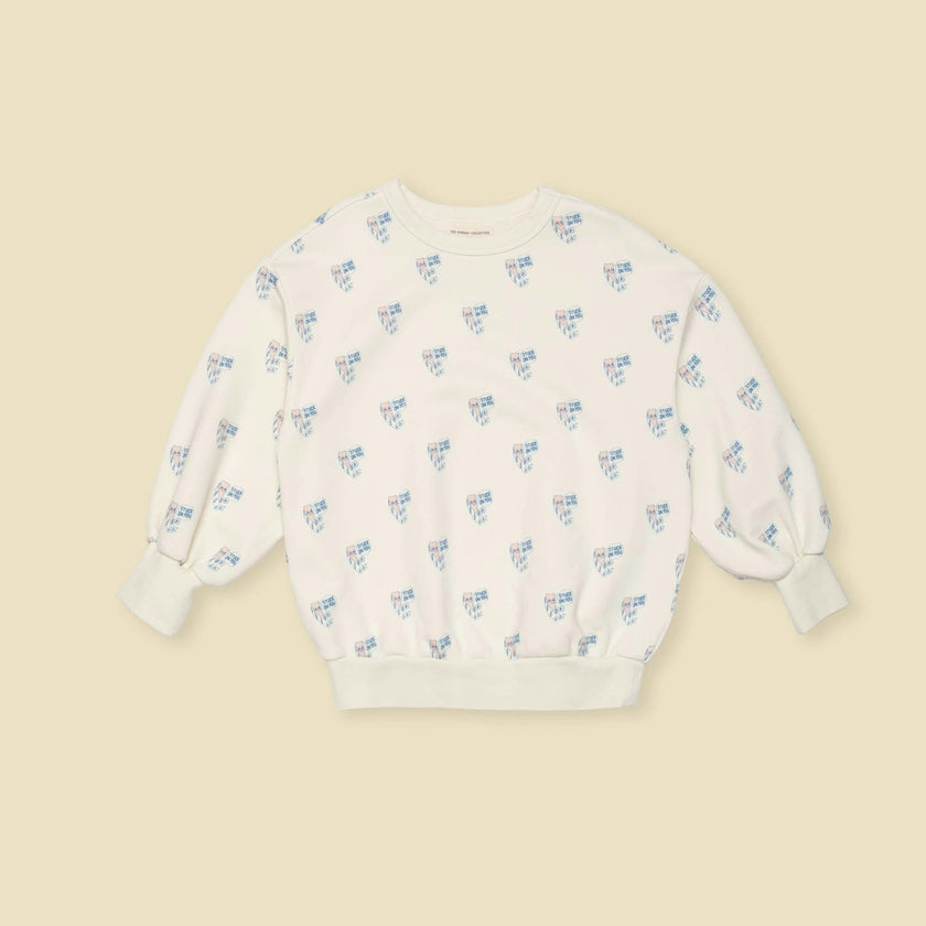 Organic Weekend Sweatshirt in Double Bubble Print