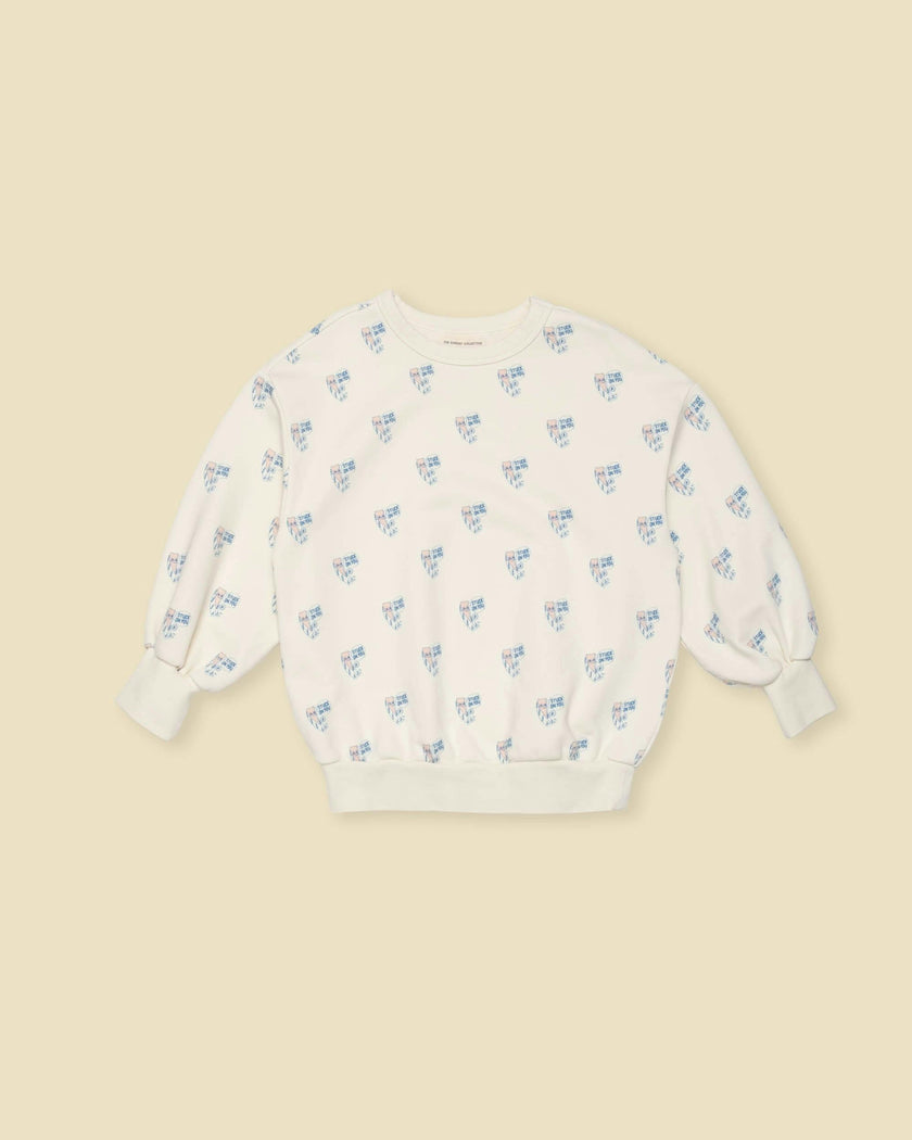 Organic Weekend Sweatshirt in Double Bubble Print