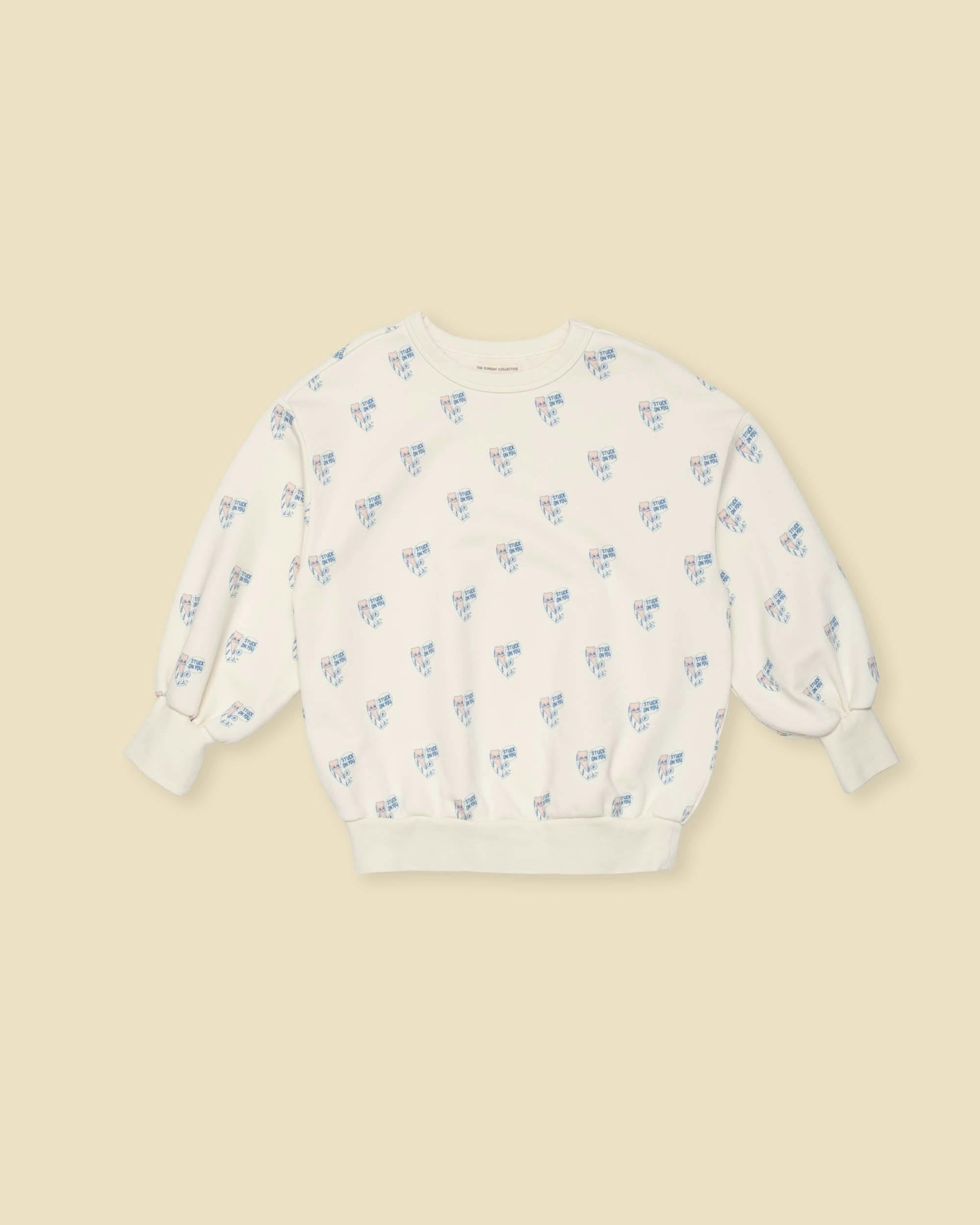 Organic Weekend Sweatshirt in Double Bubble Print