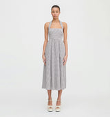 The Fleur Midi Dress - Chocolate Gingham