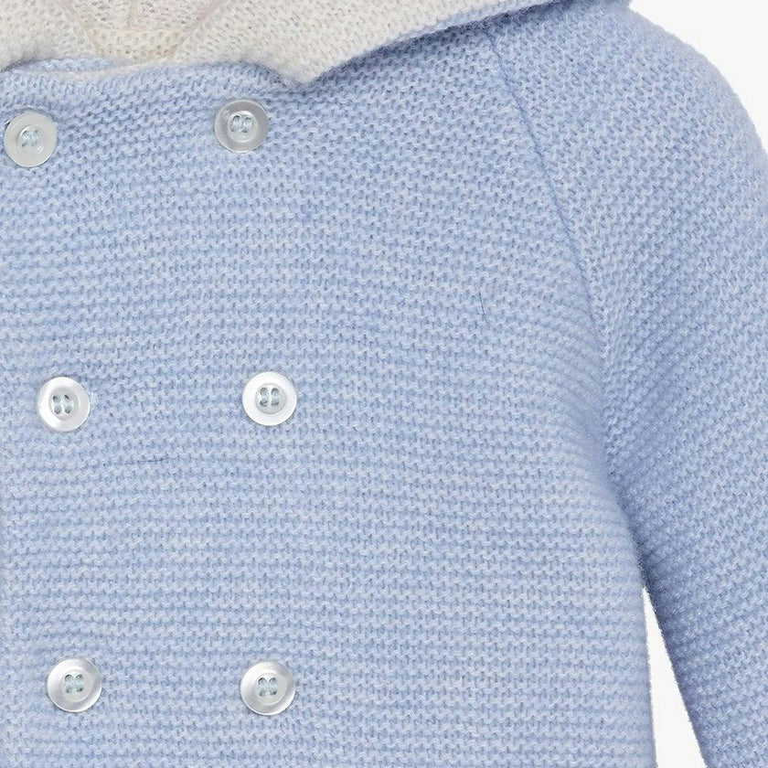 Baby Teddy Coat in Pale Blue