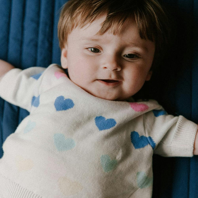 Pinpilin Baby Jumper Multicolor Hearts