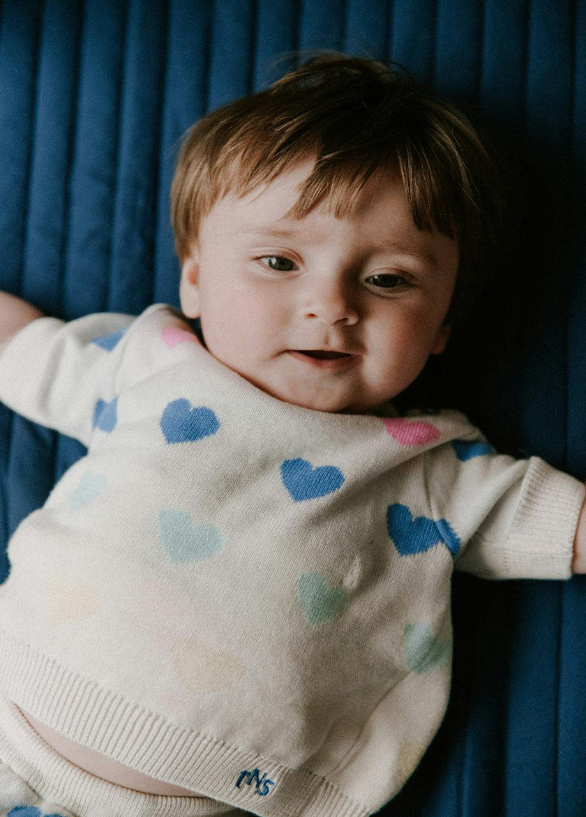 Pinpilin Baby Jumper Multicolor Hearts