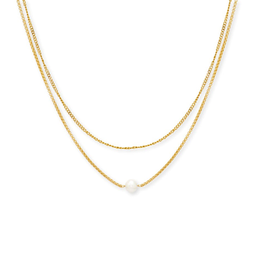 Layered Pearl Necklace