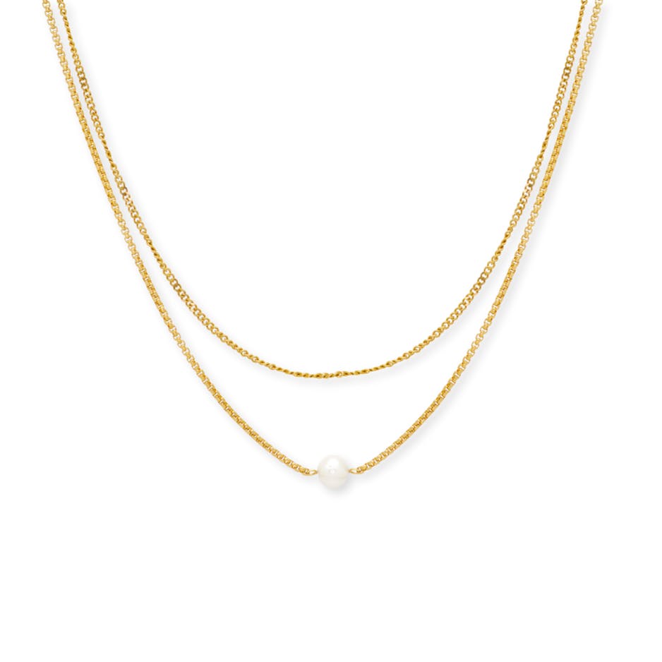 Layered Pearl Necklace
