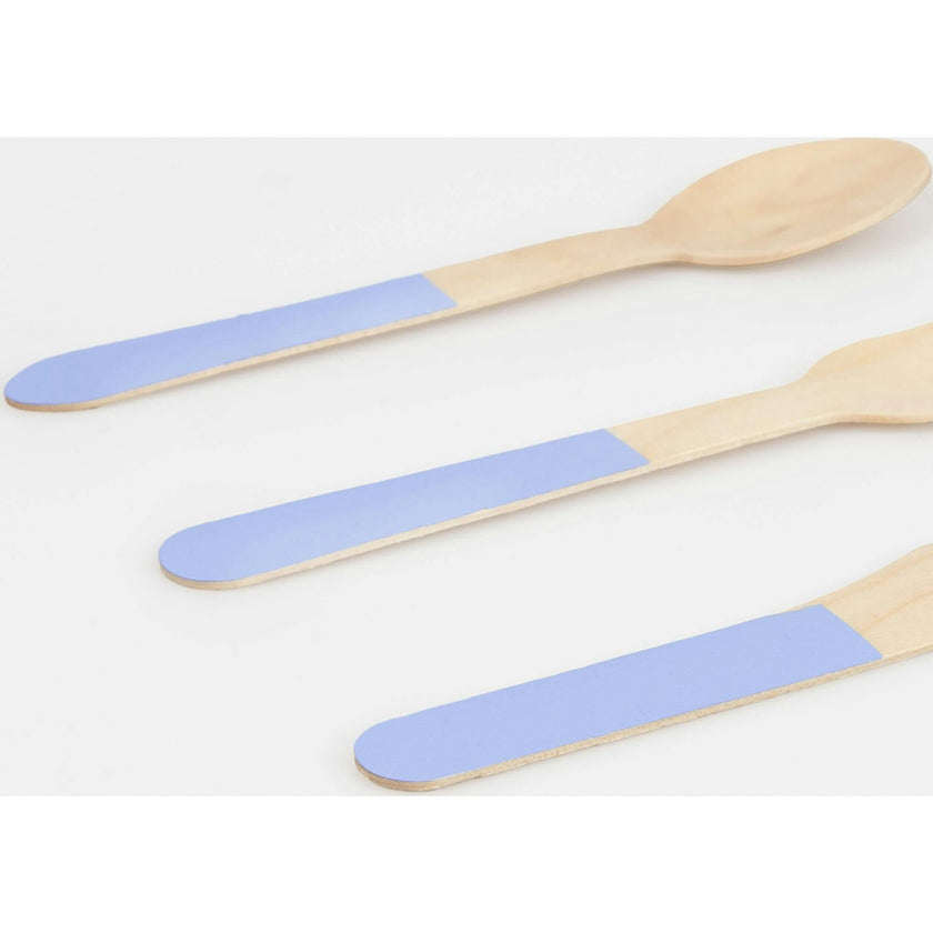 Cornflower Blue Wooden Cutlery Set