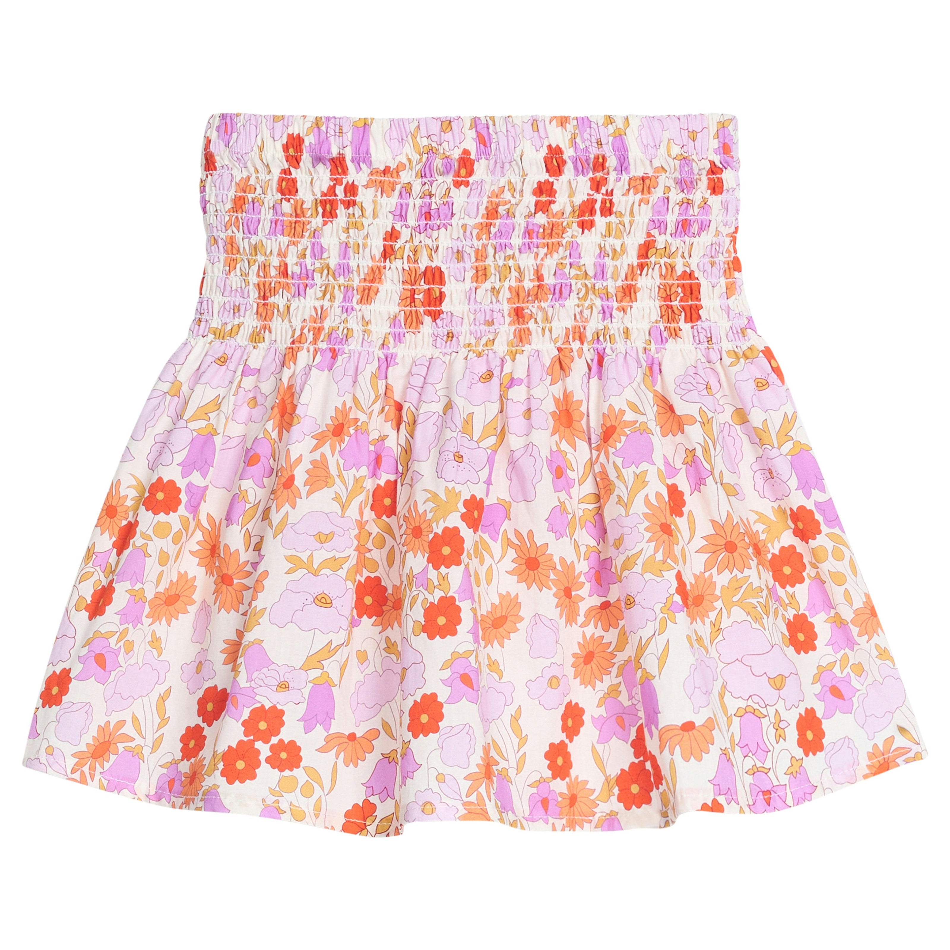 Shirred Circle Skirt