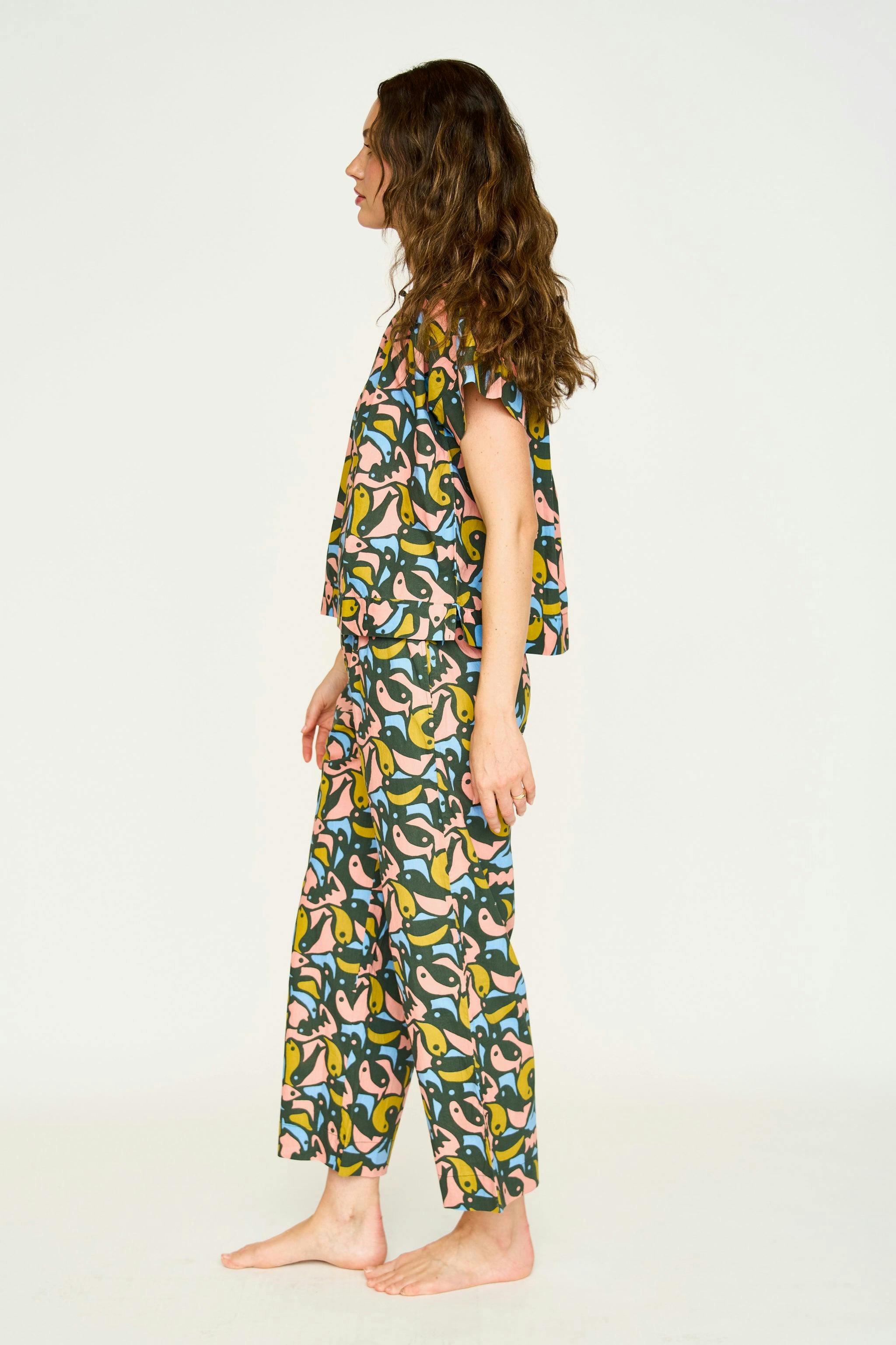 Pajama Pant Set in Guppy