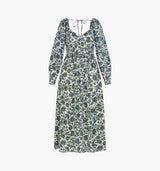 The Eugenia Nap Dress -  Jacobean Bloom Blue/Green