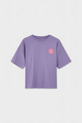 Relaxed Organic Cotton T-Shirt With SOW Sun Print