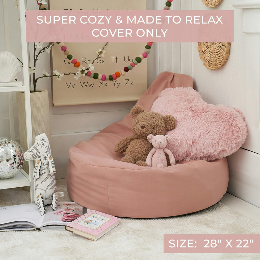 ZICOTO Comfy Bean Bag Chair for Kids - Cozy & Stylish Bean Bag Cover for a Soft Lounger - Durable & Lightweight Bean Bag Chair for Toddlers, Boys & Girls