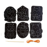 Scratch & Scribble Mini Window Banner Kit - Boo Buddies - 6 Cards