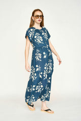 Vienna Maxi Dress in Navy Fig