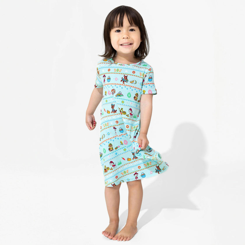 PAW Patrol: Easter Bamboo Girls' Short Sleeve Dress