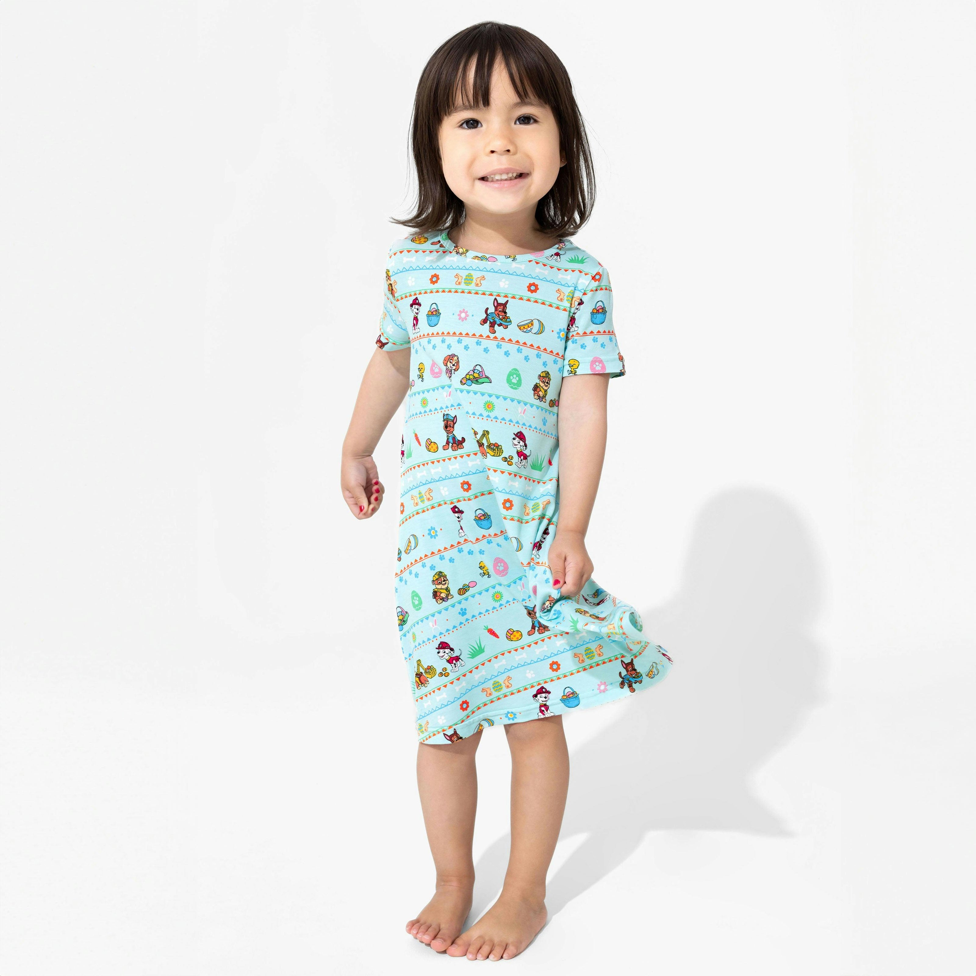 PAW Patrol: Easter Bamboo Girls' Short Sleeve Dress