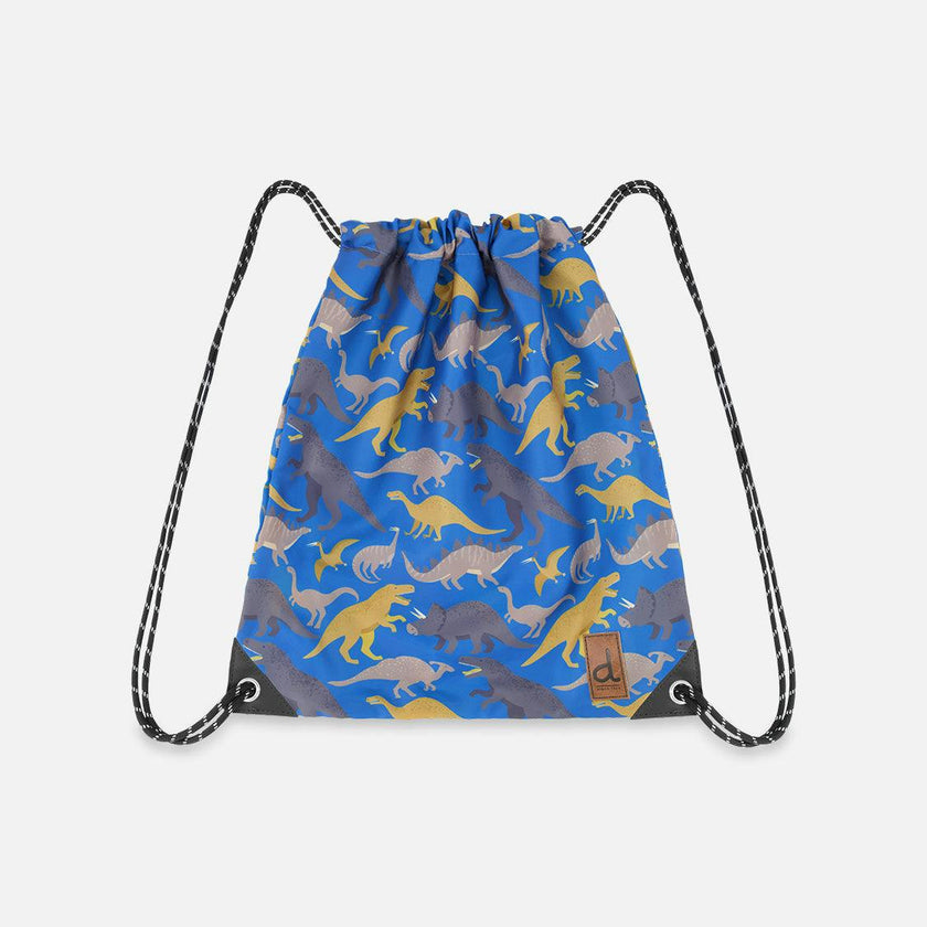Little Boy Dinosaur Playful Lightweight Durable Drawstring Bag