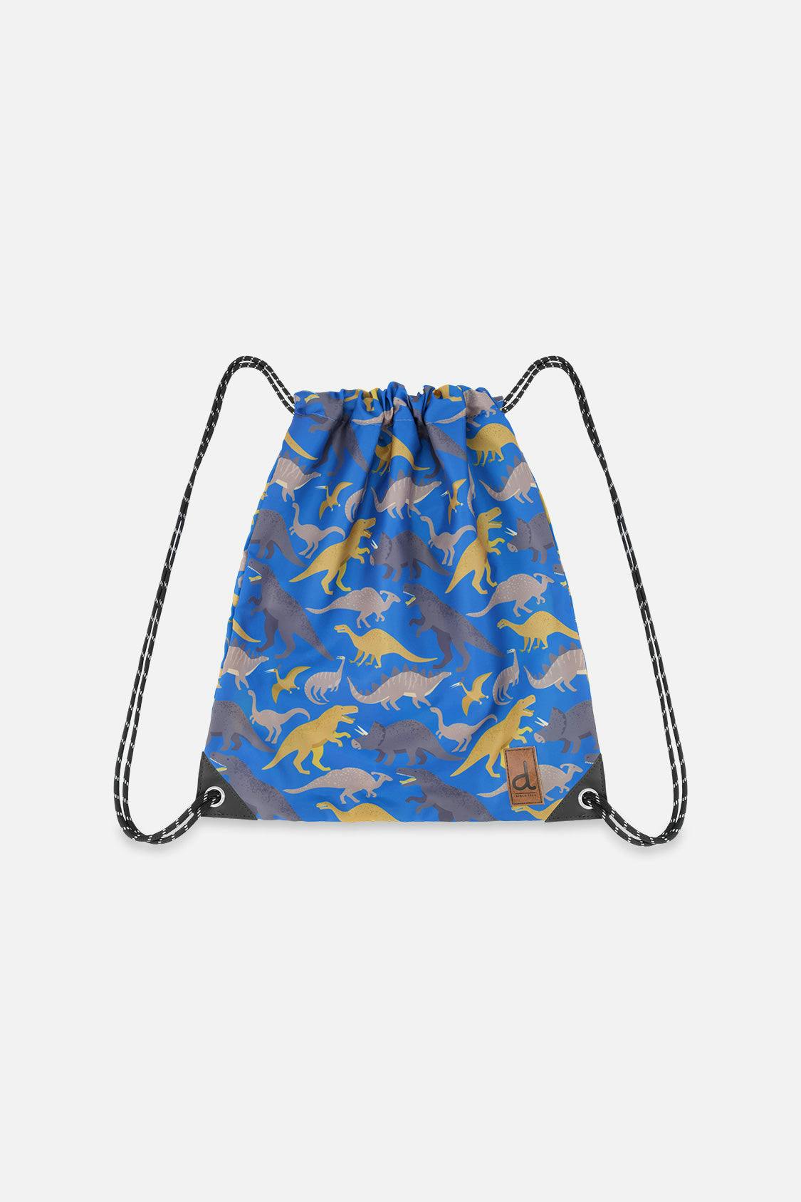 Little Boy Dinosaur Playful Lightweight Durable Drawstring Bag