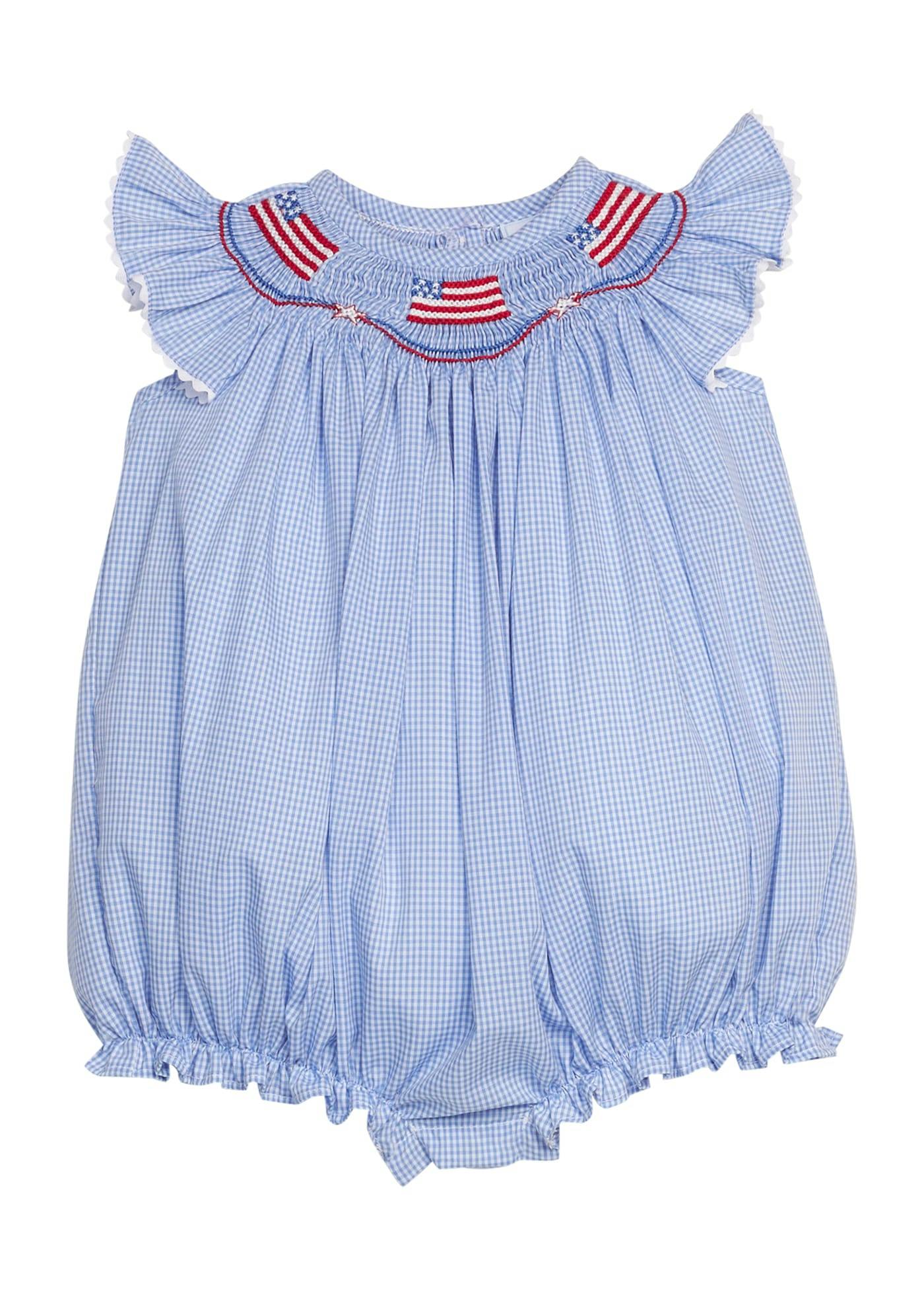 Smocked Bishop Bubble - Flags