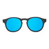 Polarized Keyhole Sunglasses: Jet Black
