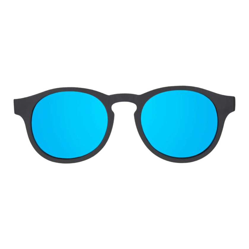 Polarized Keyhole Sunglasses: Jet Black