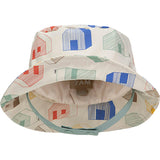 House Print Chin Strap Rain Bucket Hat