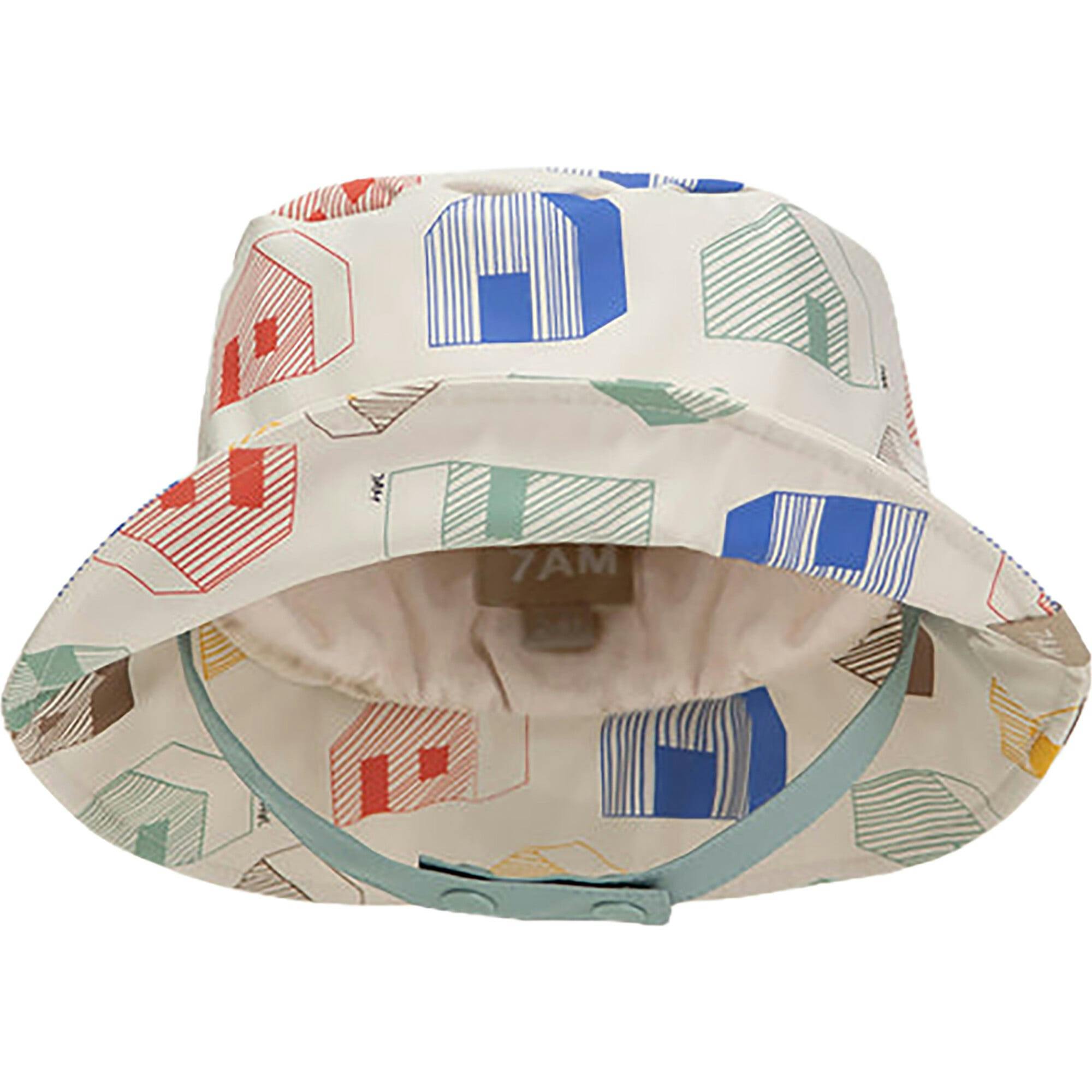 House Print Chin Strap Rain Bucket Hat