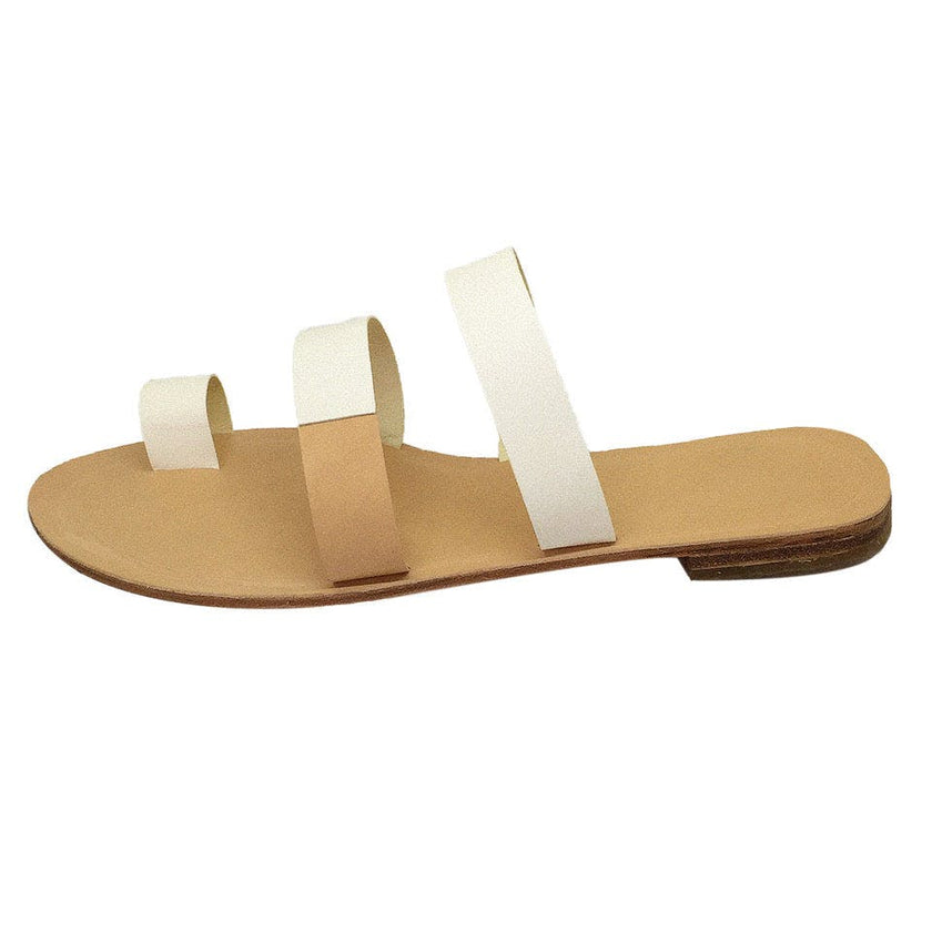 Trompe L'Oeil Women's Leather Slides