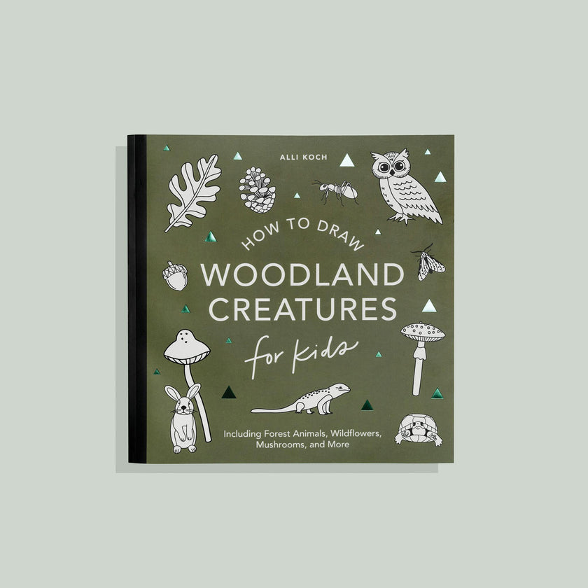 How to Draw for Kids: Mushrooms & Woodland Creatures