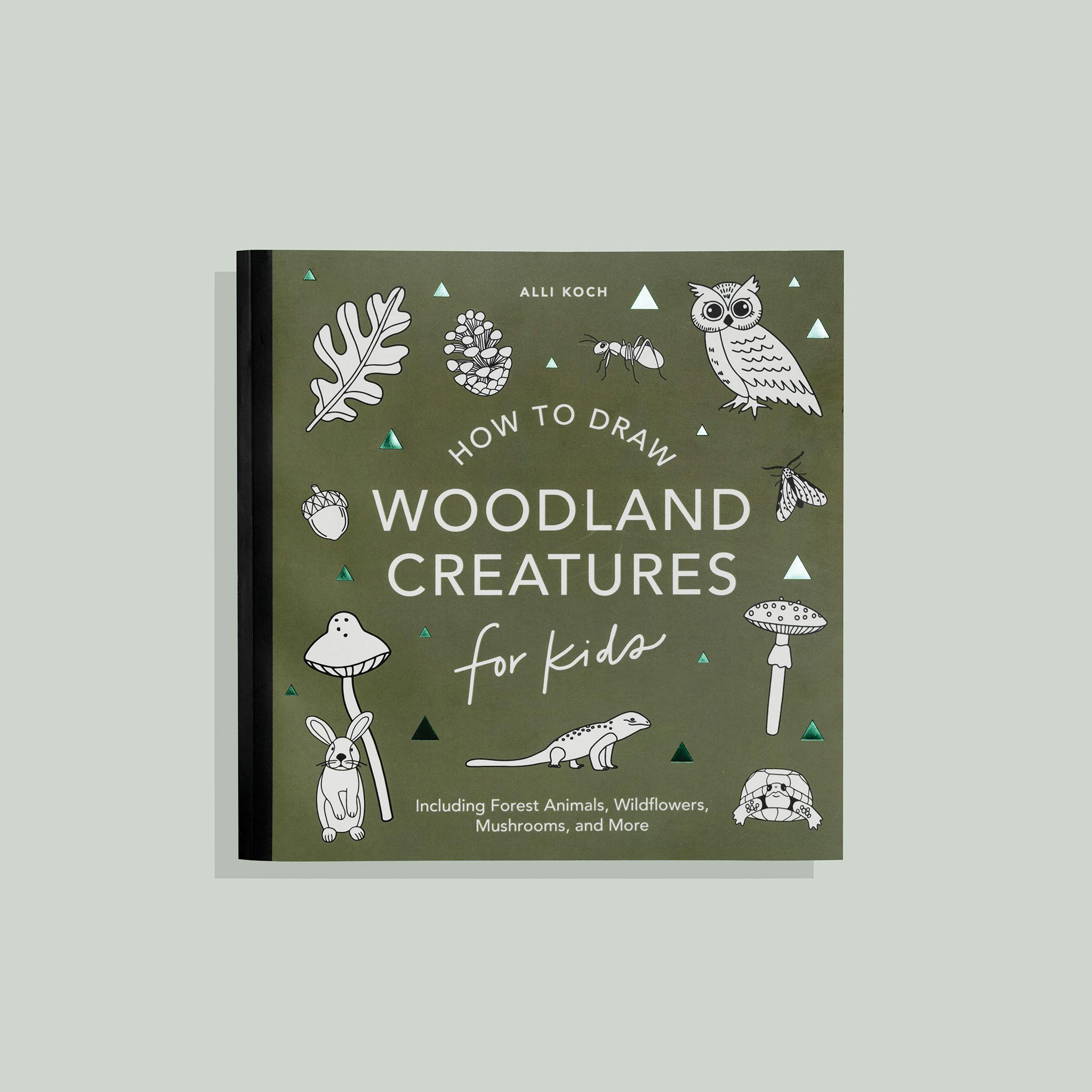 How to Draw for Kids: Mushrooms & Woodland Creatures