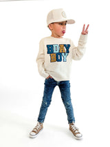 Birthday Boy Patch Sweatshirt