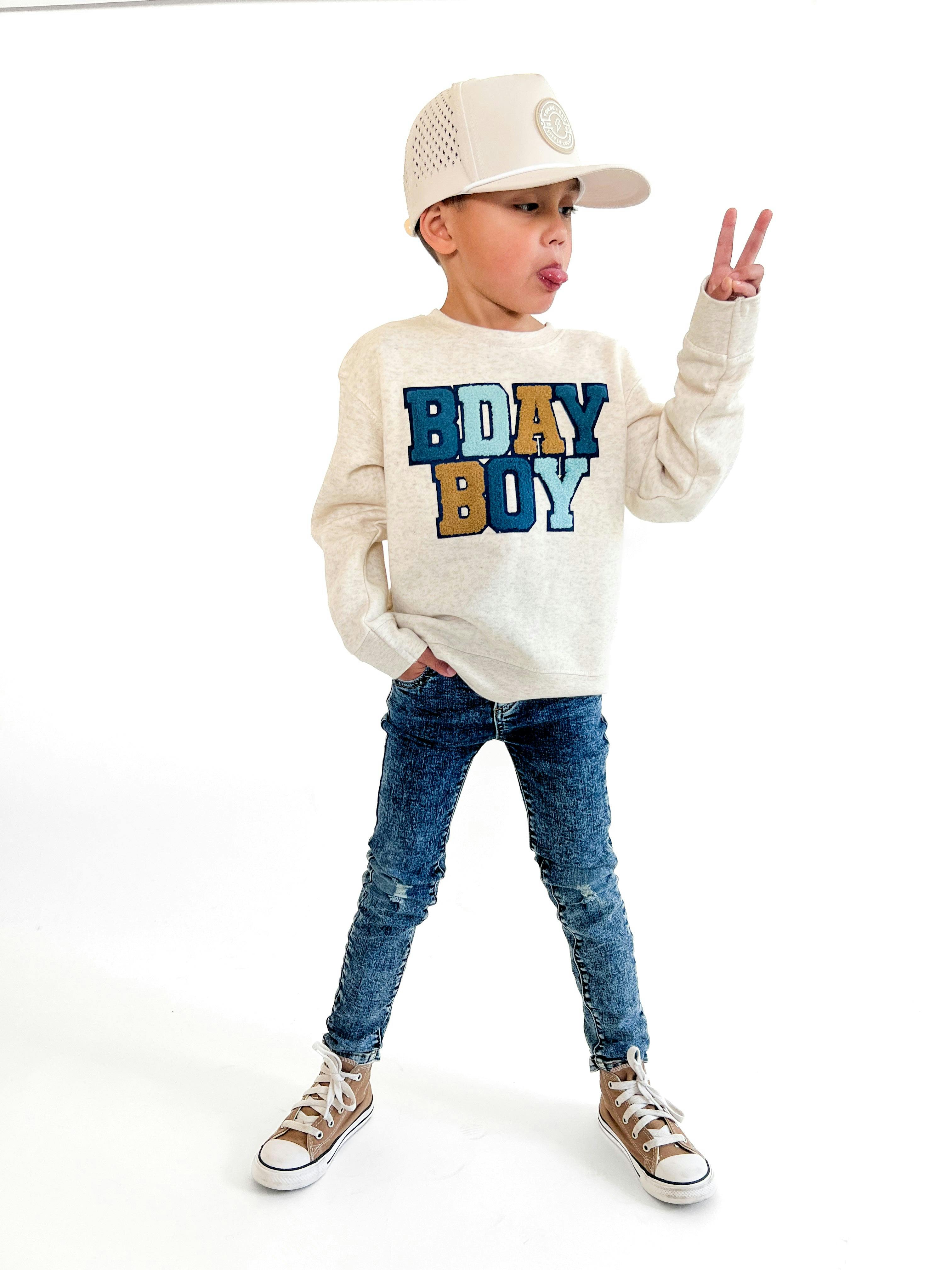 Birthday Boy Patch Sweatshirt