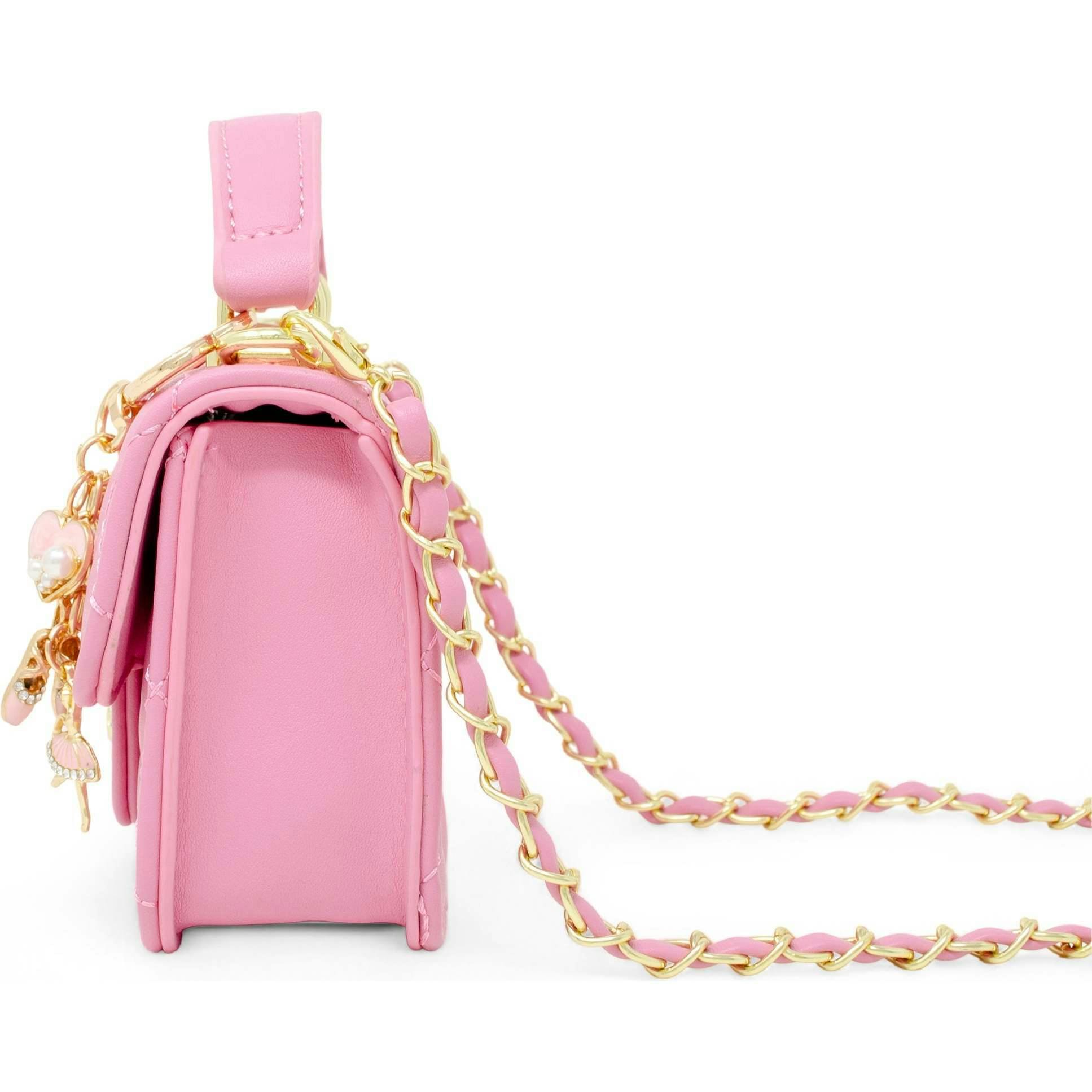 Tiny Quilted Ballet Charm Handbag