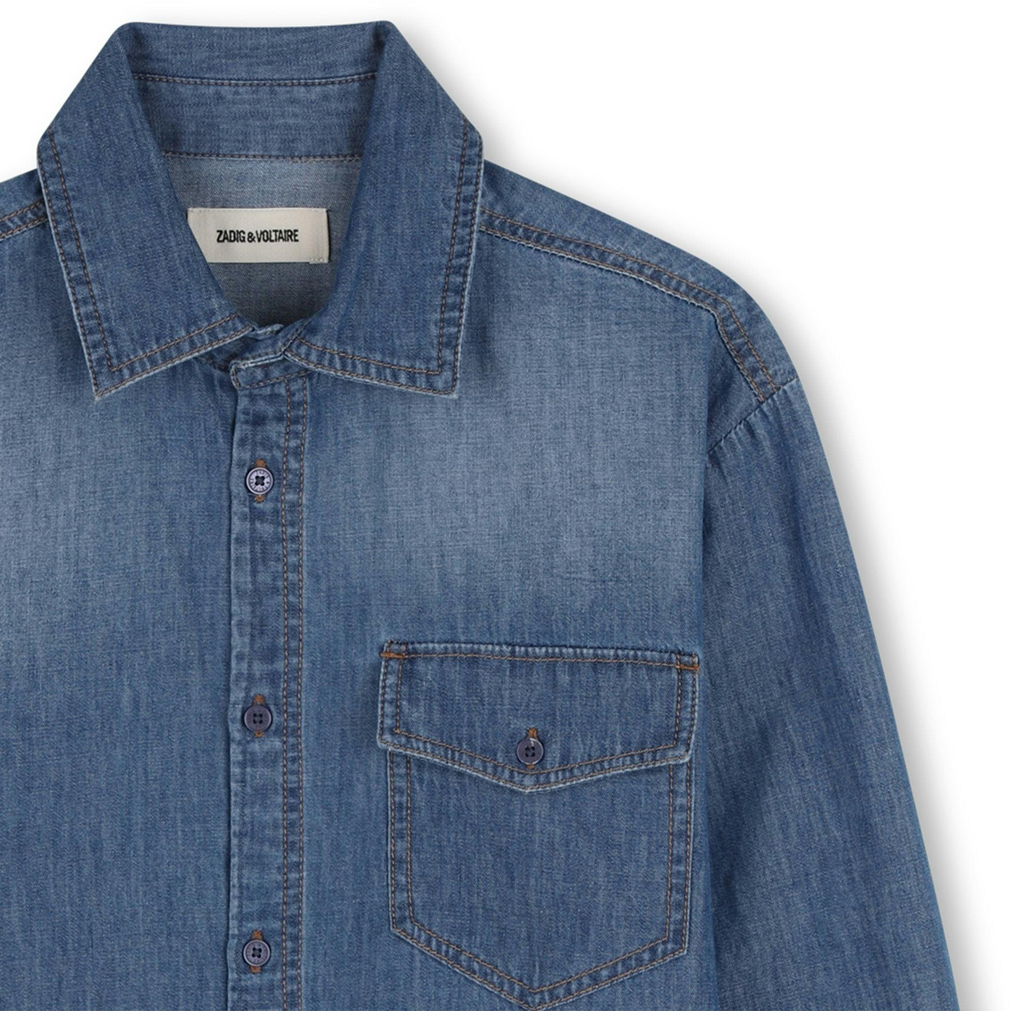 ZADIG & VOLTAIRE Soft Chambray Shirt - Denim Blue