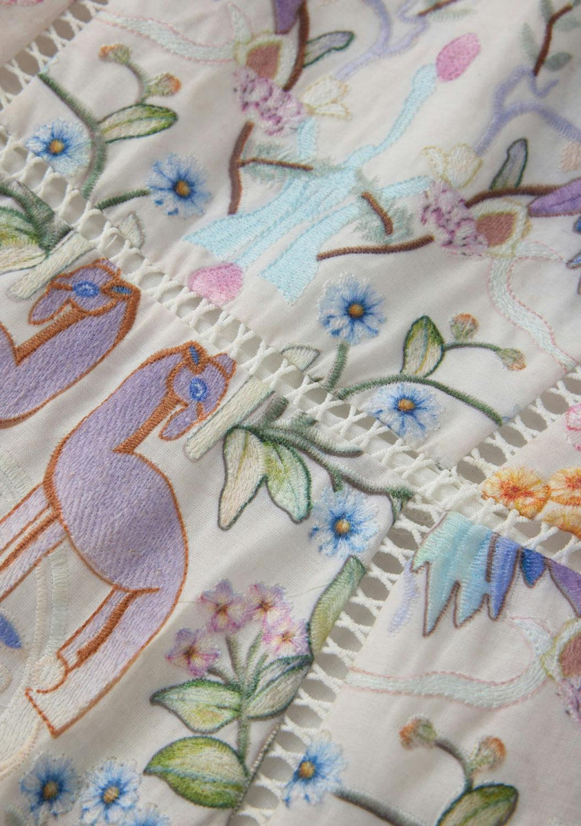 Tatiana Embroidered Mini Dress