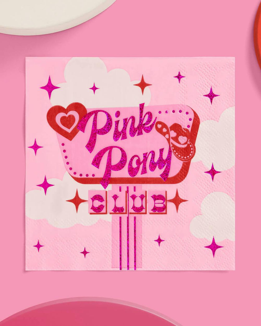 Pink Pony Club Napkins - 25 paper napkins
