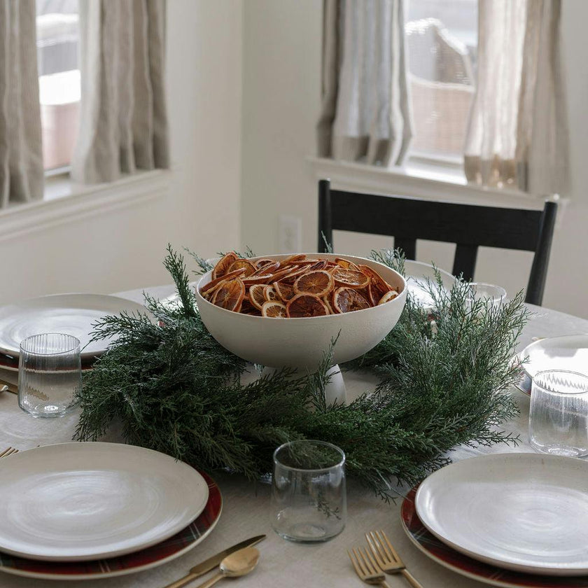 30" Faux Evergreen Cedar Wreath