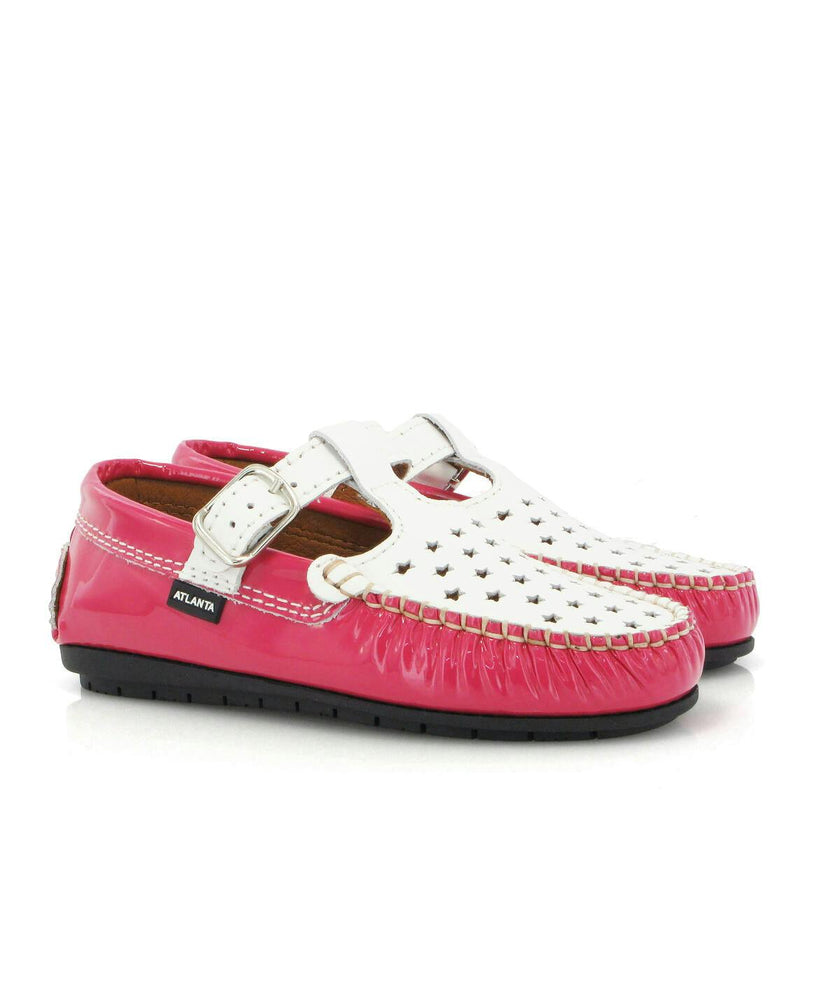 T-Walkers - fuchsia patent with stars