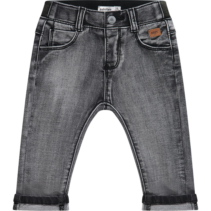 Washed Charcoal Jogger Denim
