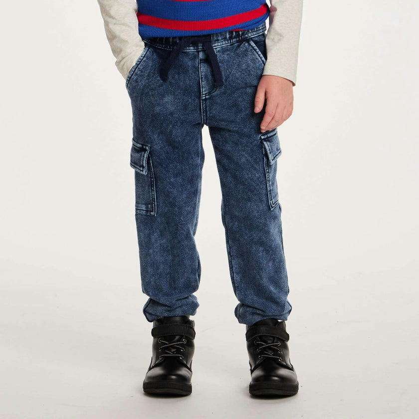 Kids Knit Jogger W/ Cargo Pockets