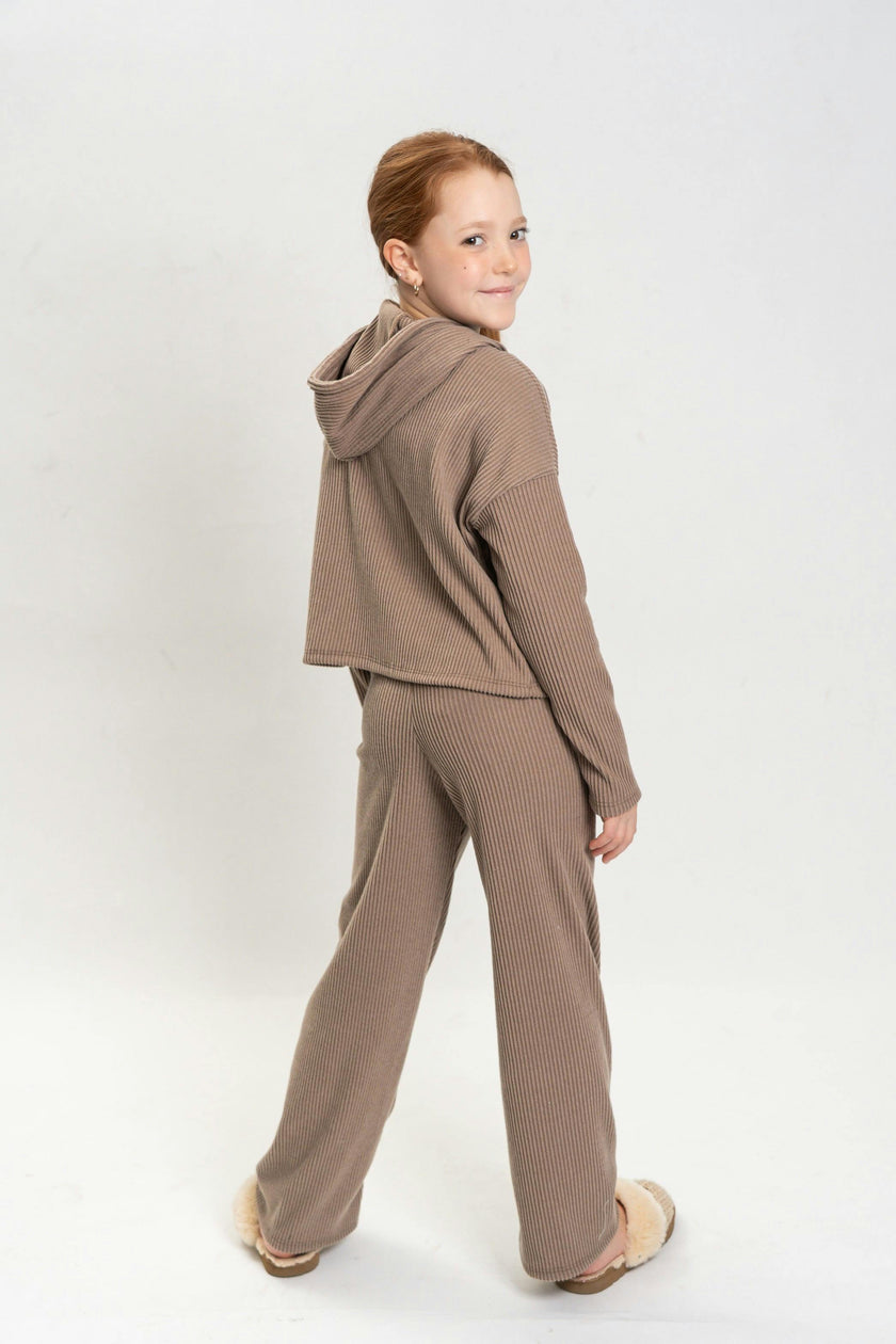 Girls Lucy 3 Piece Rib Sweat Set