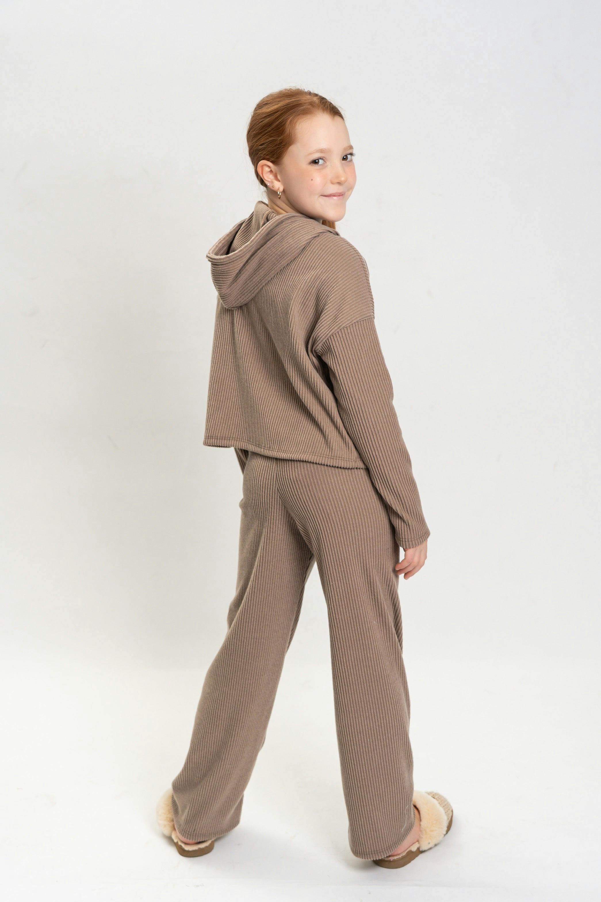 Girls Lucy 3 Piece Rib Sweat Set