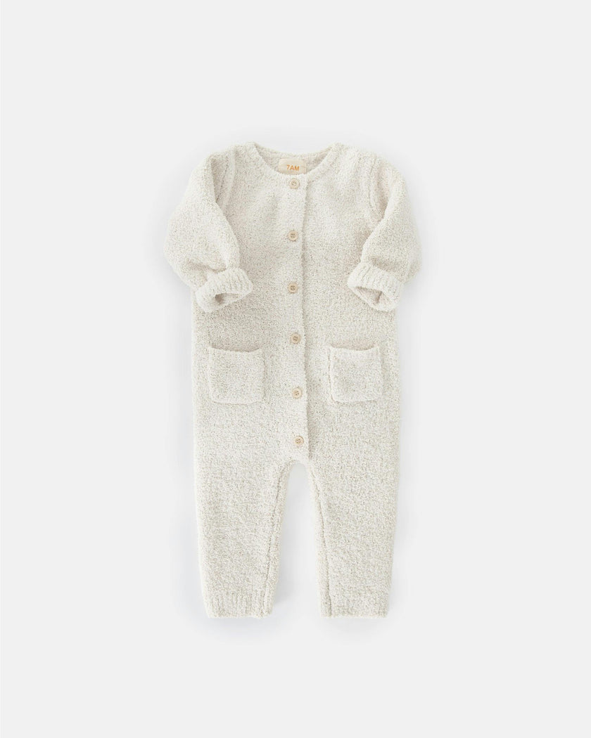 Long Sleeve Jumpsuit - Fuzzy