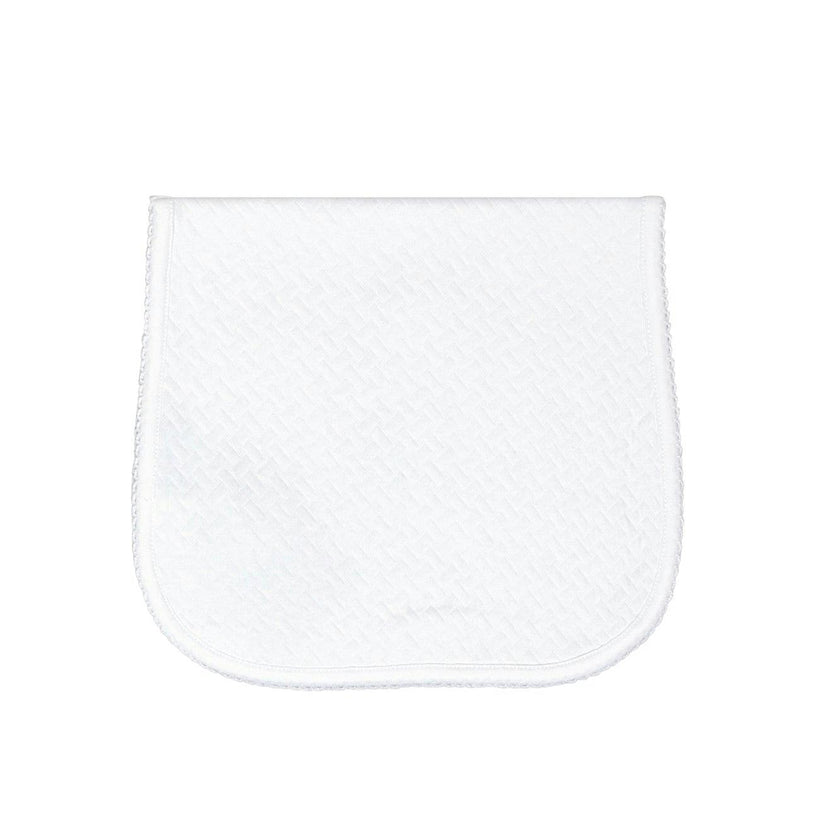 Basket Weave Baby Burp Cloth