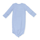 Solid Blue Fog - Knotted Gown and Hat