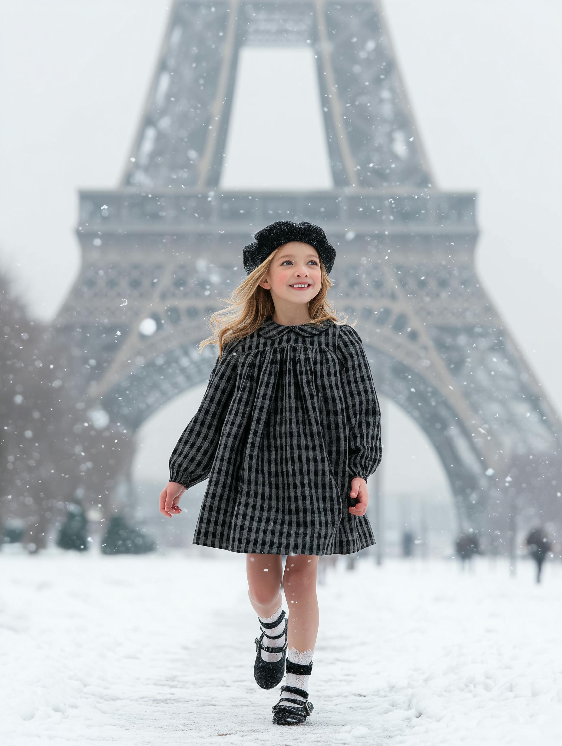 Plaid Collar Dress