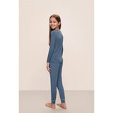 Kids TENCEL Modal Unisex Long PJ Set, Blue