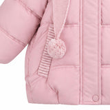 Light Pink Pom-Pom Puffer Jacket
