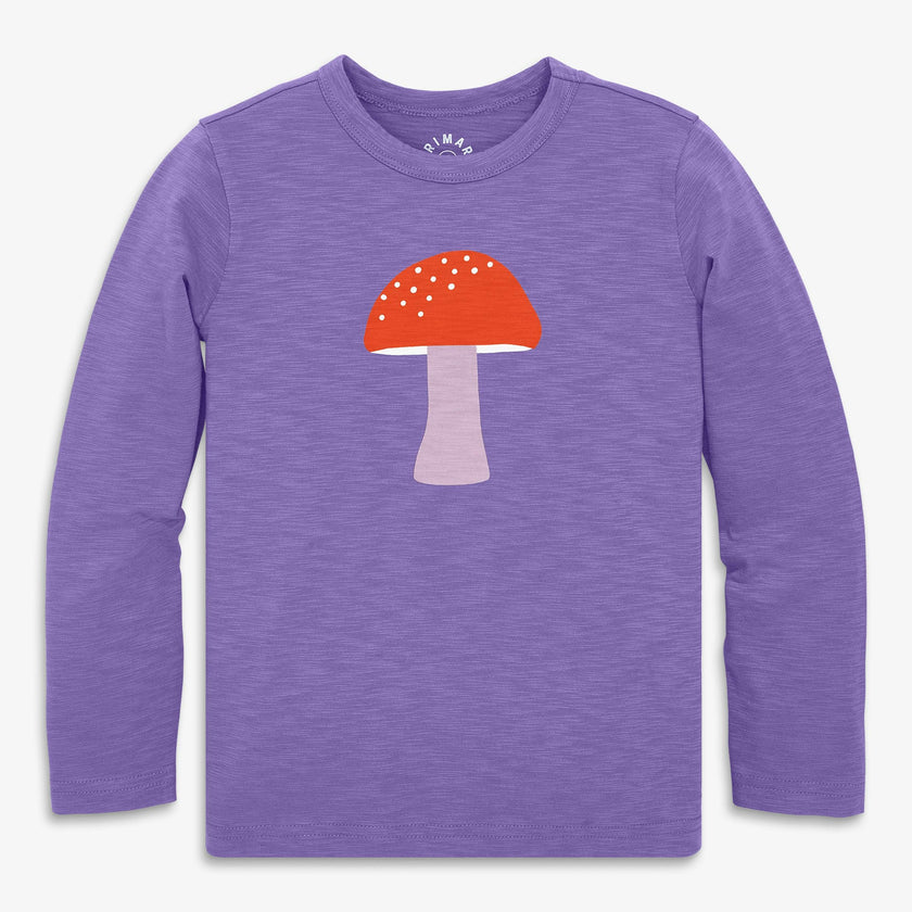 Kids long sleeve mushroom tee